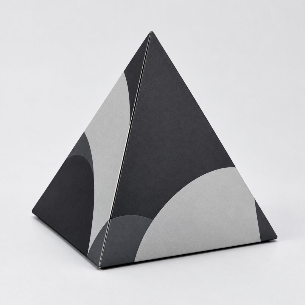 PackNiti packaging mockup: Custom Pyramid Box (PN-PD-000729)