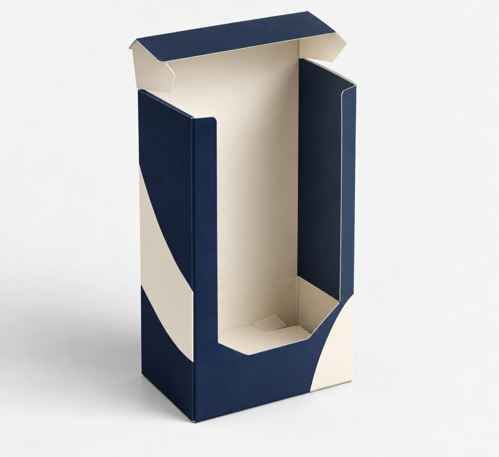 PackNiti packaging mockup: Custom Back Open Boxes Nail Buckles Auto Bottom Snap Lock (PN-PD-000751)