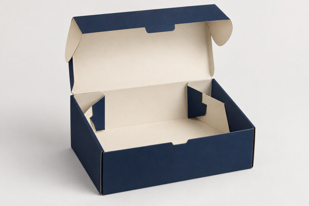 PackNiti packaging mockup: Custom Flip Top Boxes Interlocking Buckles Lock Inserts (PN-PD-000761)