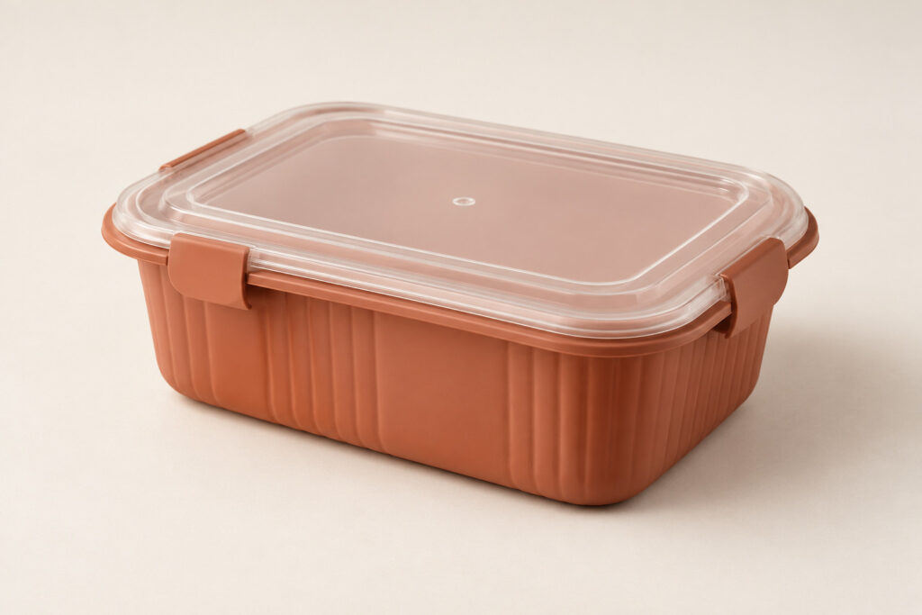 PackNiti packaging mockup: Custom Plastic Food Container (Style 000767) (PN-PD-000767)