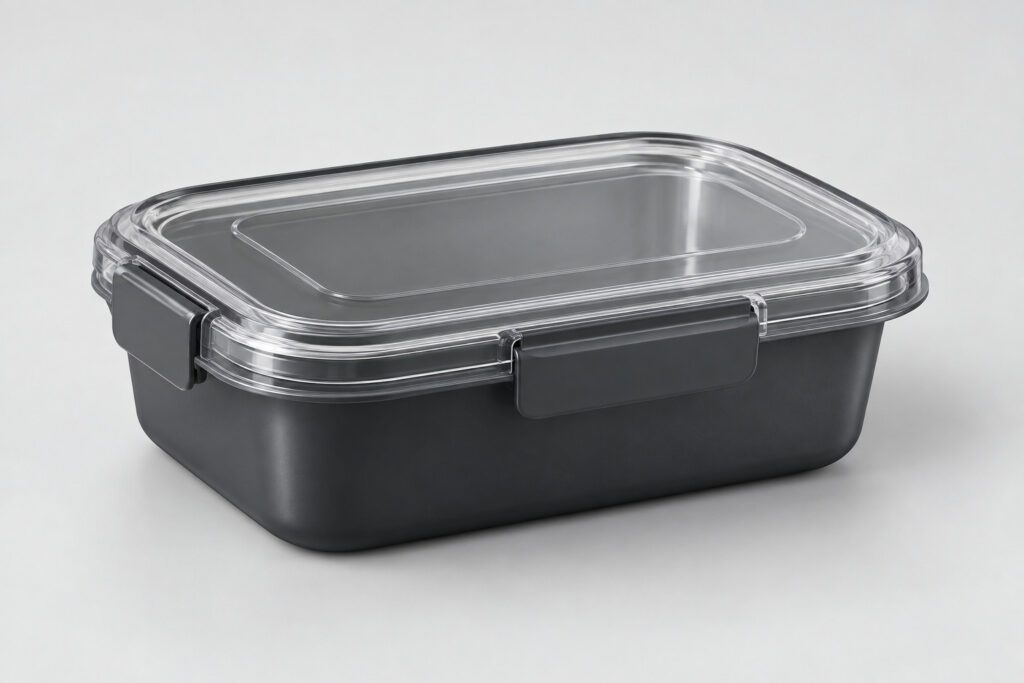 PackNiti packaging mockup: Custom Plastic Food Container (Style 000769) (PN-PD-000769)
