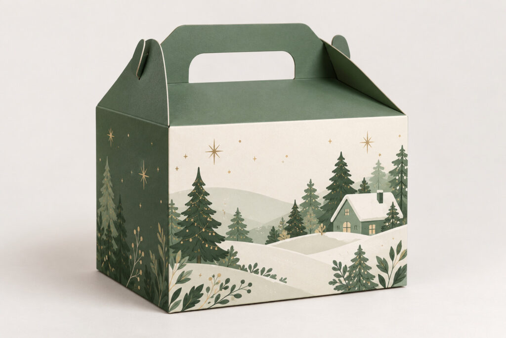 PackNiti packaging mockup: Custom Christmas Eve Gift Box Packaging (PN-PD-000772)