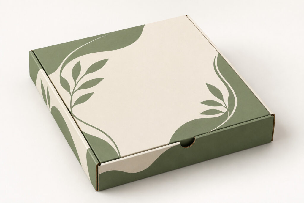 PackNiti packaging mockup: Custom 12 In Pizza Box (PN-PD-000782)