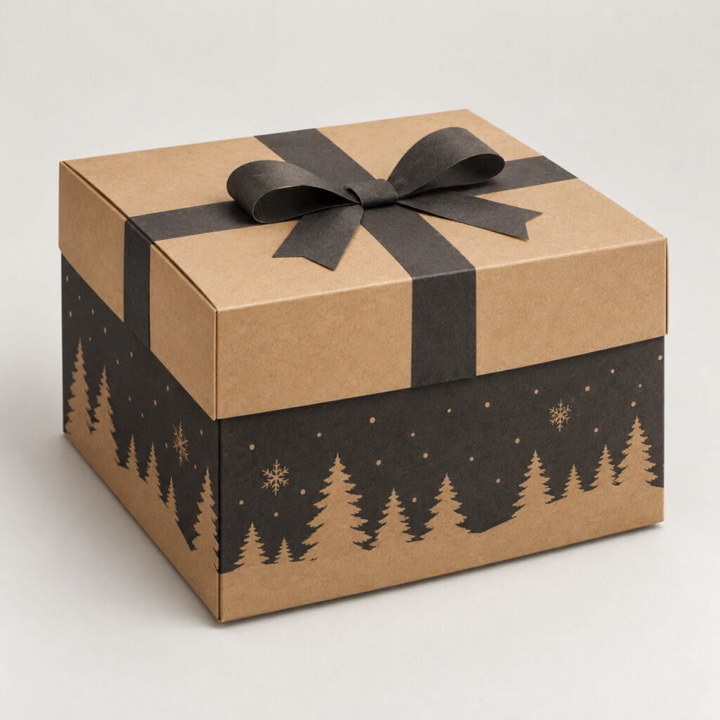 PackNiti packaging mockup: Custom Christmas Gift Box (Style 000786) (PN-PD-000786)