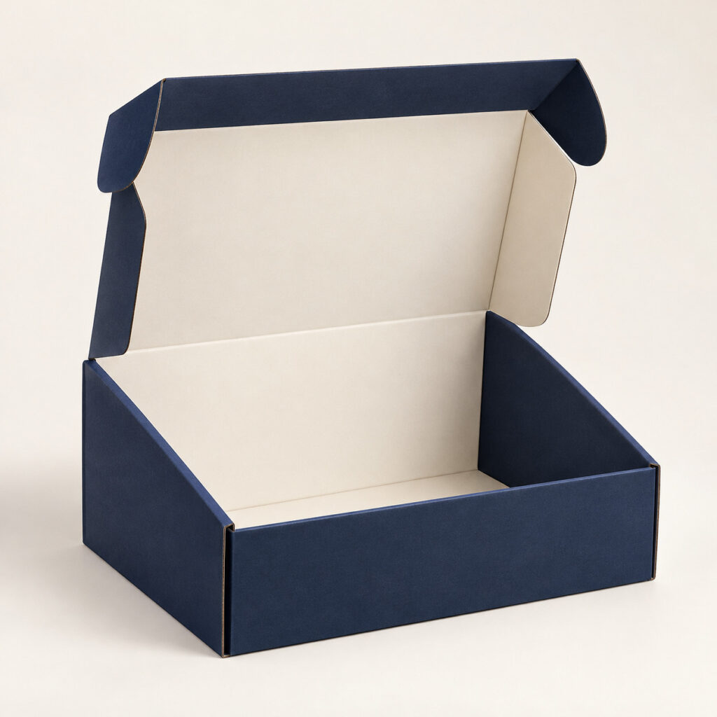 PackNiti packaging mockup: Custom Self-locking Angled Front Mailer Box (PN-PD-000791)