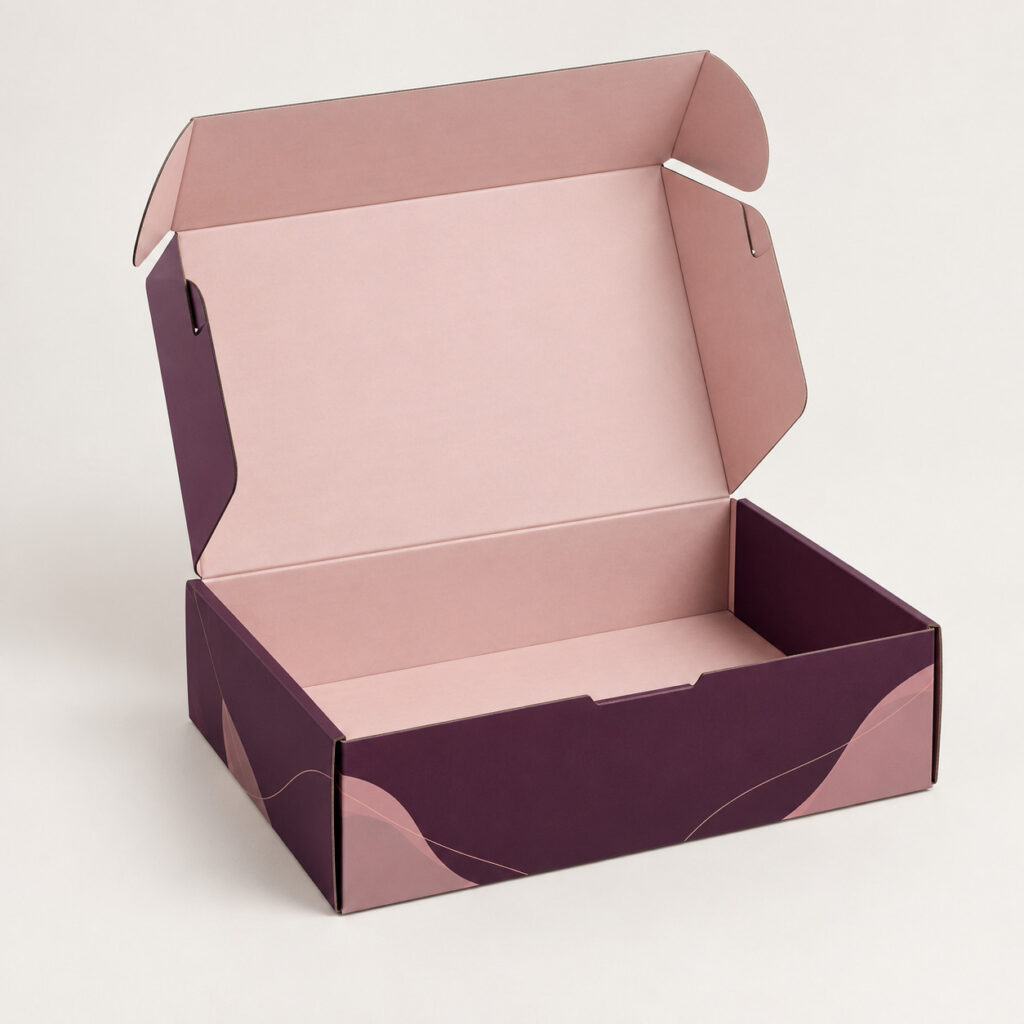 PackNiti packaging mockup: Custom Dust-proof Locking Mailer Box (PN-PD-000798)